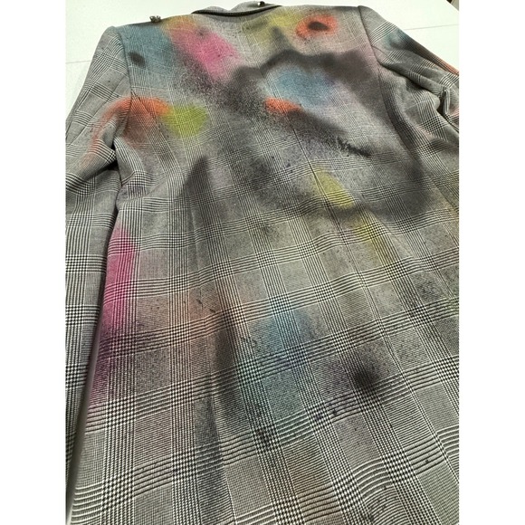 Artsy Painted and Embellished Blazer Art to Wear Jacket Womens Sz 8 (177) - Picture 7 of 12